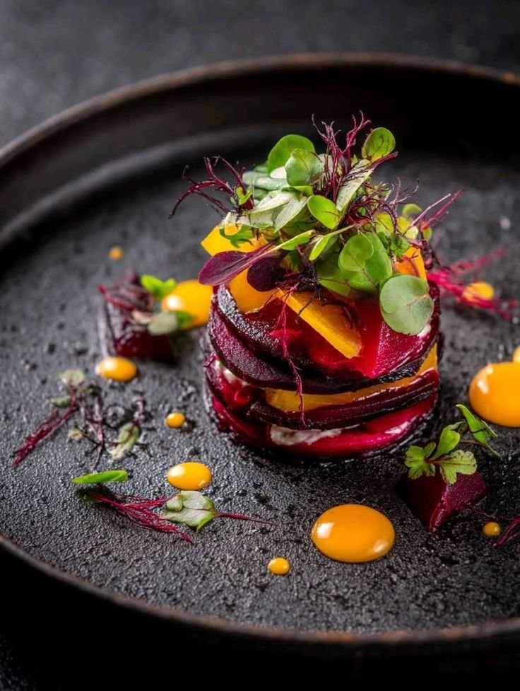 Smoked beetroot tartare on sourdough